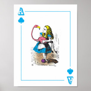 Alice im Wunderland – große Spielkarte Poster