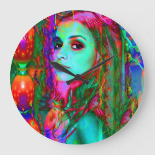 Alice im Wunderland Große Wanduhr