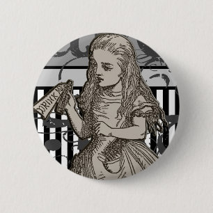 Alice im Wunderland Grunge Button