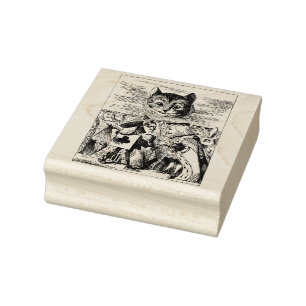 Alice im Wunderland Gummistempel