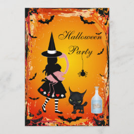 Alice im Wunderland-Halloween-Party lädt ein Einladung
