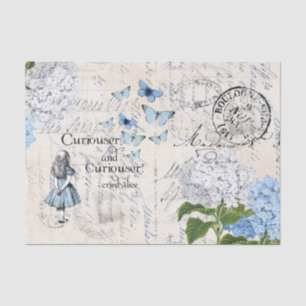 Alice im Wunderland Handwriting Flora Tissue Paper Seidenpapier