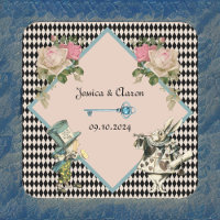 Alice im Wunderland Harlequin Black Blue Wedding