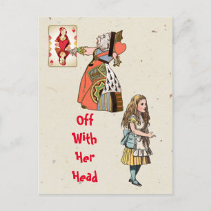   Alice im Wunderland - Herz-Königin  Postkarte