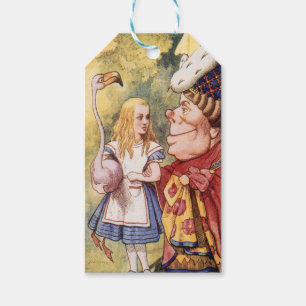 Alice im Wunderland, Herzkönigin, Storch Geschenkanhänger