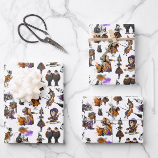 Alice im Wunderland Hexen Rabbits Mad Hatter Geschenkpapier Set