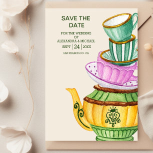Alice im Wunderland Hochzeit speichern das Datum Save The Date