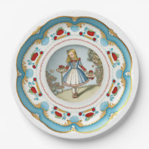 Alice im Wunderland - Imitate China Papier Teller