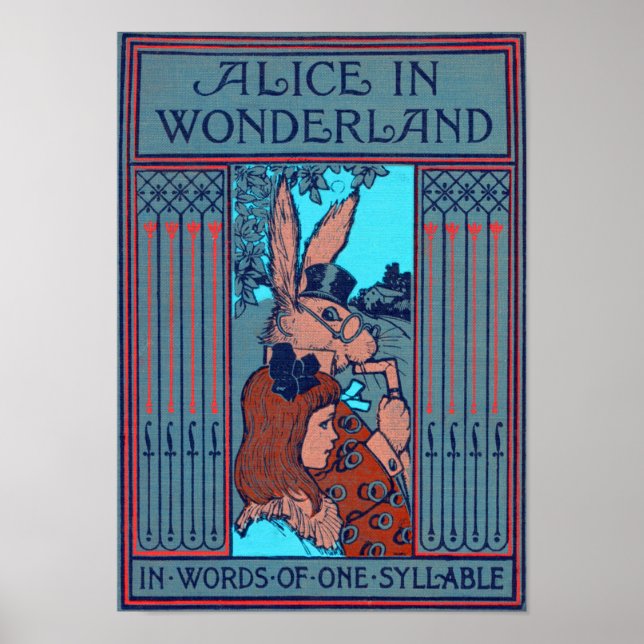Alice im Wunderland "in Worten einer Silbe" Poster (Vorne)