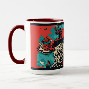 Alice im Wunderland inspiriert Tasse