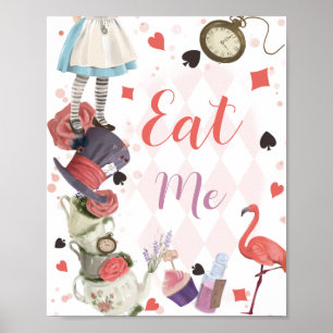 Alice im Wunderland isst mich Poster