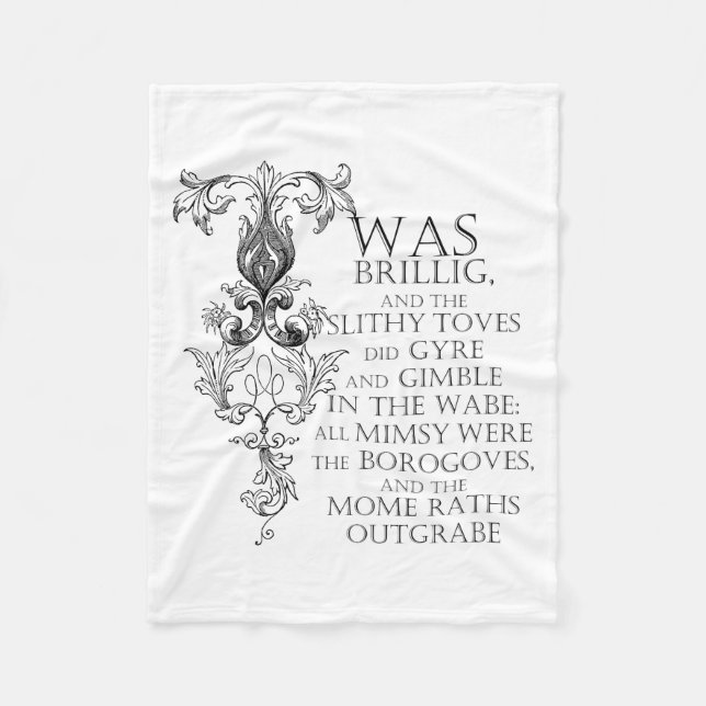 Alice im Wunderland Jabberwocky Fleece Blanket (Vorderseite)