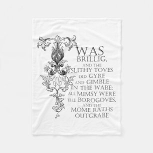Alice im Wunderland Jabberwocky Fleece-Decke Fleecedecke