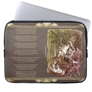 Alice im Wunderland Jabberwocky Song Laptopschutzhülle
