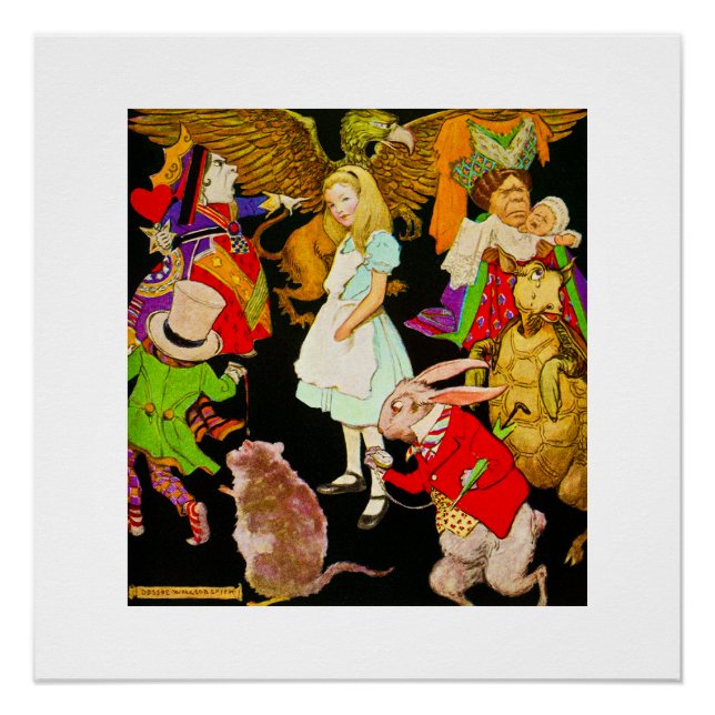 Alice im Wunderland, Jessie Willcox Smith Poster (Vorderseite)