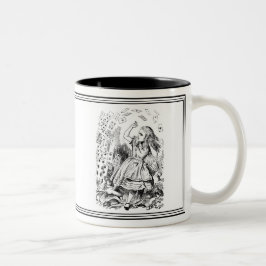 Alice im Wunderland John Tenniel Illustration Tass Zweifarbige Tasse