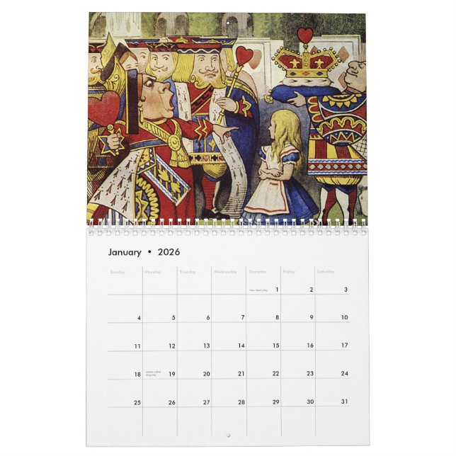 Alice im Wunderland-Kalender 2015 Kalender (Jan 2026)