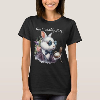 Alice im Wunderland-Kaninchen mit Sonnenbrille T-Shirt