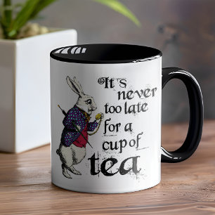 Alice im Wunderland-Kaninchen-Novitätentee Tasse