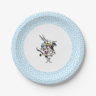 Alice im Wunderland-Kaninchen Pappteller