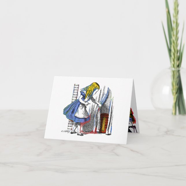 Alice im Wunderland Karte (Vorderseite)