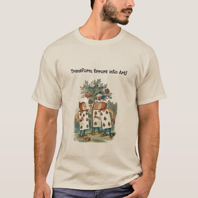 Alice im Wunderland Kartenbauer T-Shirt (Vorderseite)