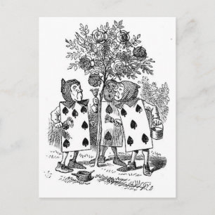 Alice im Wunderland Kartensoldaten Postkarte