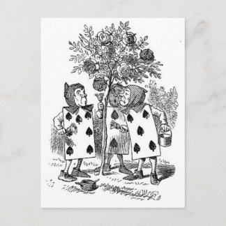 Alice im Wunderland Kartensoldaten Postkarte