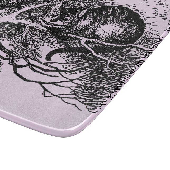 Alice im Wunderland Katze Alice in Wonderland Cat Schneidebrett (Ecke)