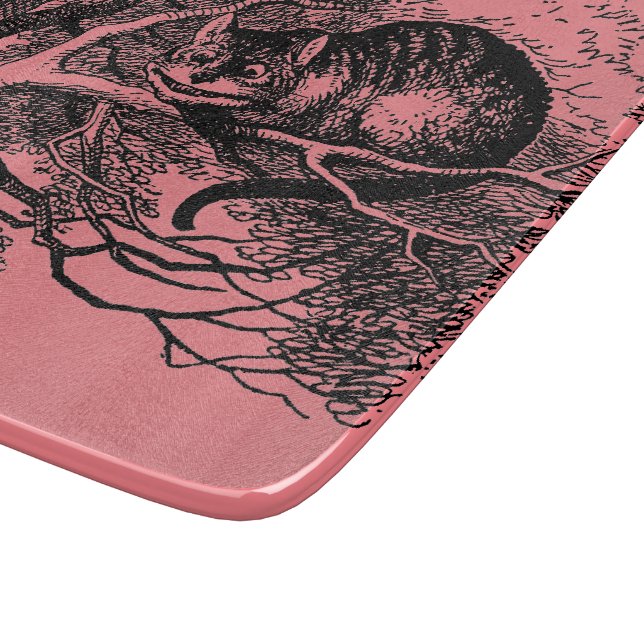 Alice im Wunderland Katze Alice in Wonderland Cat Schneidebrett (Ecke)