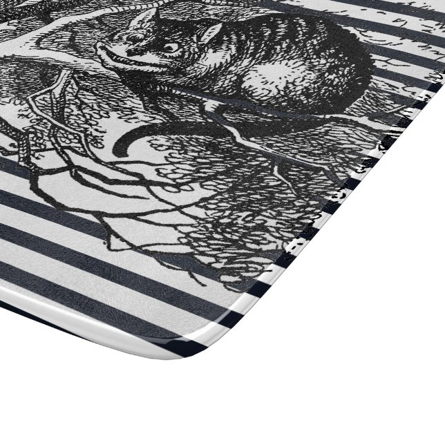 Alice im Wunderland Katze Alice in Wonderland Cat Schneidebrett (Ecke)