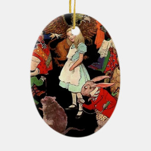 Alice im Wunderland Keramikornament