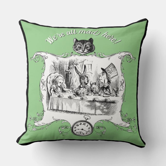 Alice im Wunderland Kissen (Vorderseite)