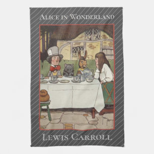 Alice im Wunderland, KLASSIKER LEWIS CARROLL  Geschirrtuch
