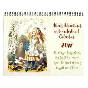 Alice im Wunderland klassische Illustrationen Vint Kalender