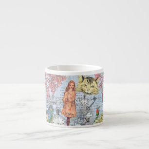 Alice im Wunderland Klassischer Cheshire-Hase Alic Espressotasse