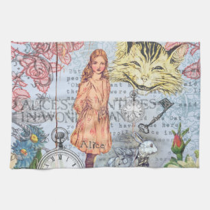 Alice im Wunderland Klassischer Cheshire-Hase Alic Küchentuch