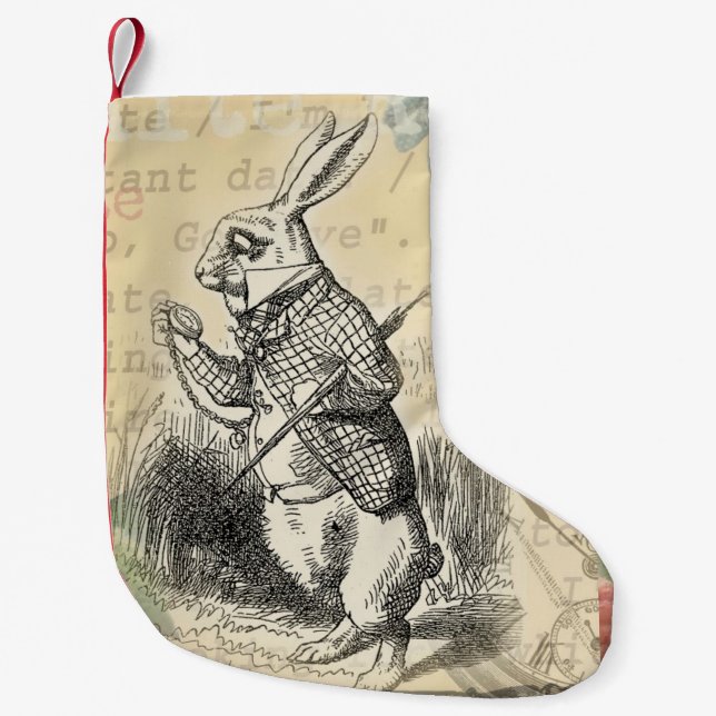 Alice im Wunderland Kleiner Weihnachtsstrumpf (Vorderseite)