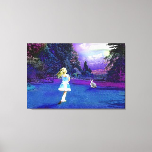 Alice im Wunderland Leinwanddruck (Vorderseite)