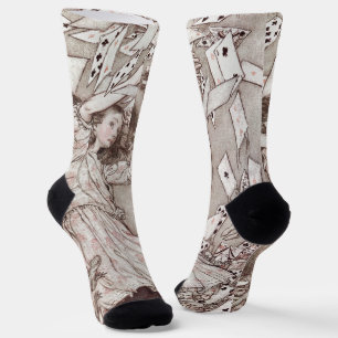 Alice im Wunderland Lewis Carroll Rackham Socken
