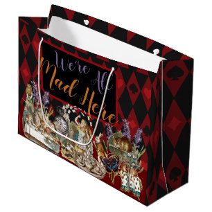 Alice im Wunderland Mad Cheshire Cat Große Geschenktüte