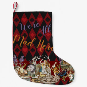 Alice im Wunderland Mad Cheshire Cat Kleiner Weihnachtsstrumpf