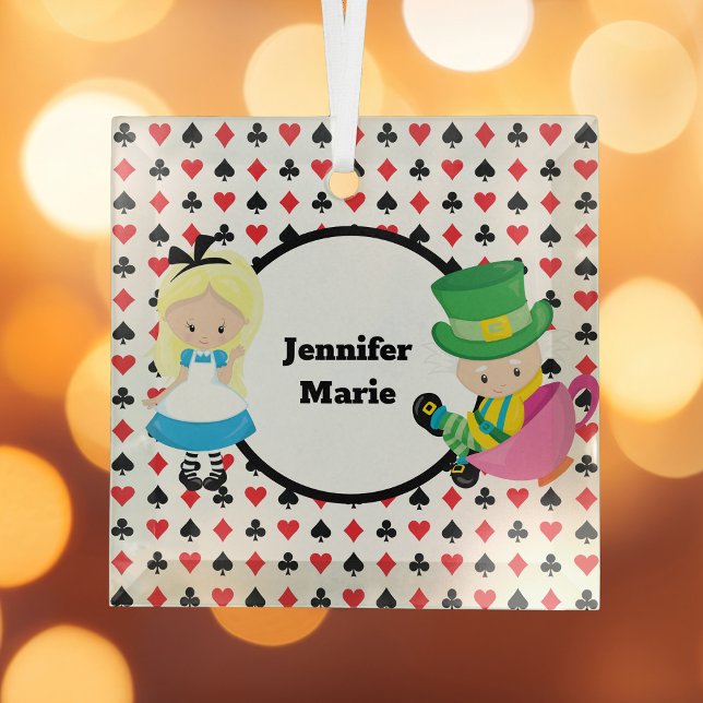 Alice im Wunderland Mad Hatter Kinder Weihnachten Ornament Aus Glas (Von Creator hochgeladen)