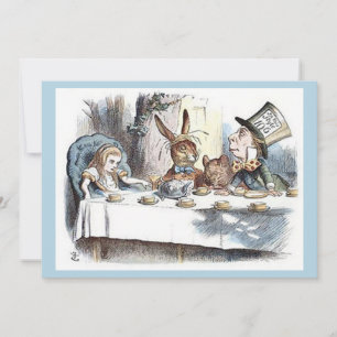 Alice im Wunderland, Mad Hatter Tee Party Einladung
