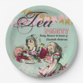 Alice im Wunderland Mad Hatters Tee Party Custom Pappteller
