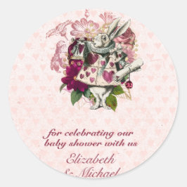 Alice im Wunderland Mad Hatters Tee Party Custom Runder Aufkleber