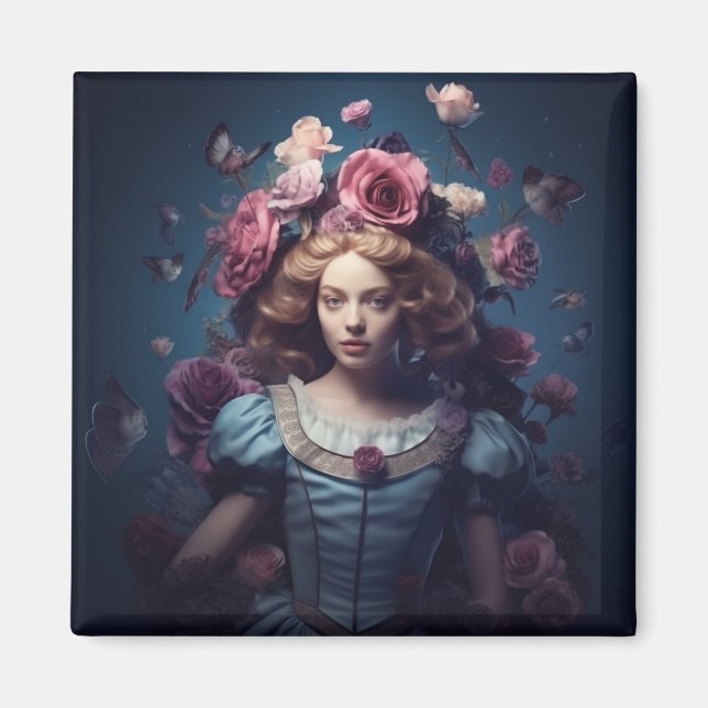 Alice im Wunderland Magnet (Vorne)