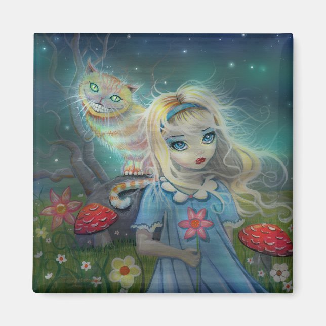 Alice im Wunderland Magnet (Vorne)