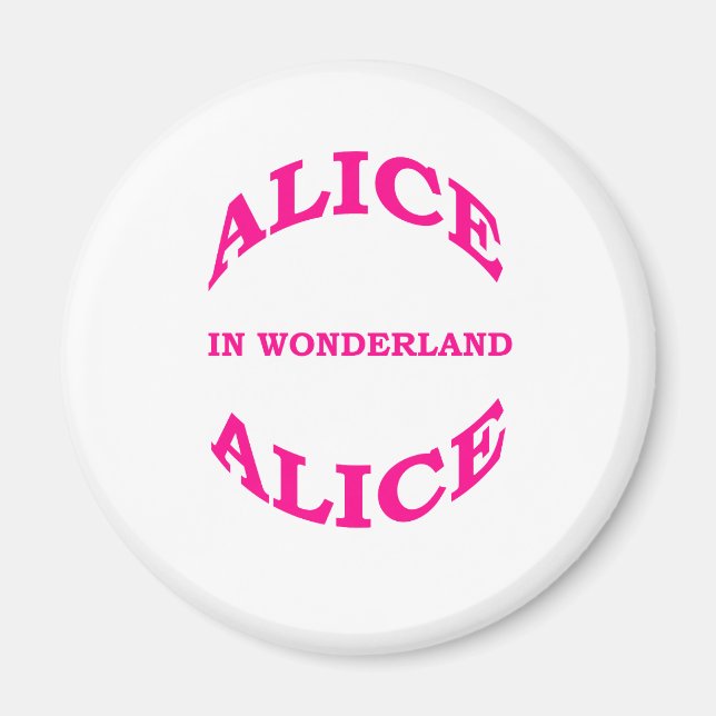 Alice im Wunderland Magnet (Vorne)