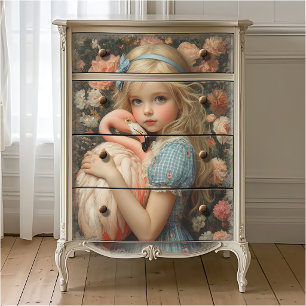 Alice im Wunderland mit Flamingo Seidenpapier